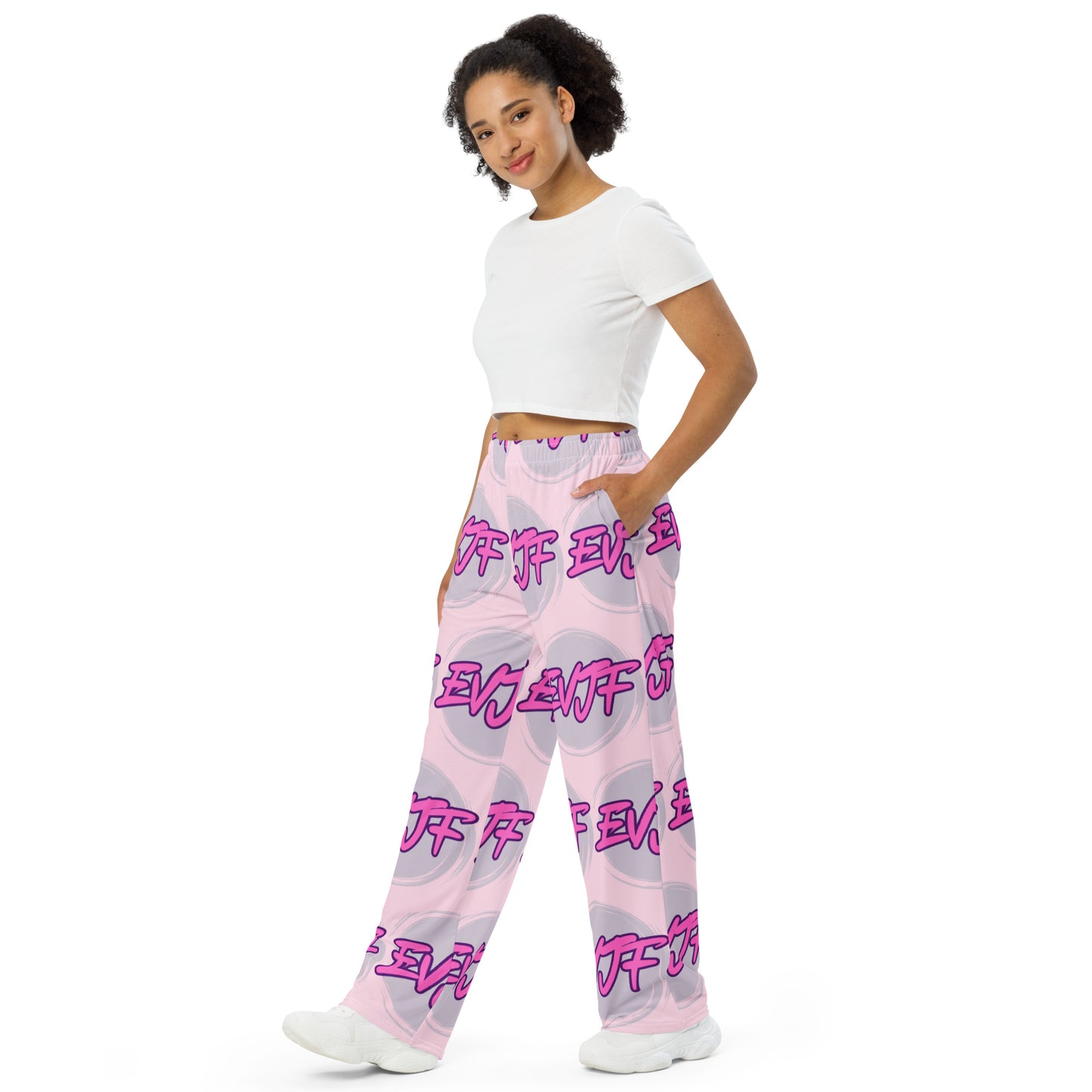 Pantalon large "EVJF" rose par Classic Apparel