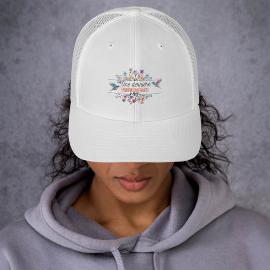 Casquette blanche "une derniere folie avant le ouii! Default Title par Accessories