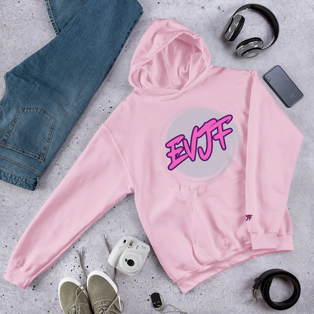 Sweat à capuche EVJF Rose Clair par Classic Apparel