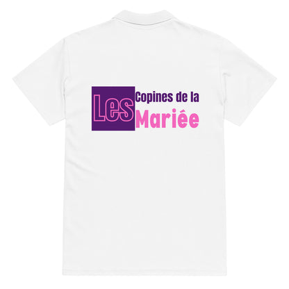 Polo premium "EVJF" - Les copines de la mariée. par Classic Apparel